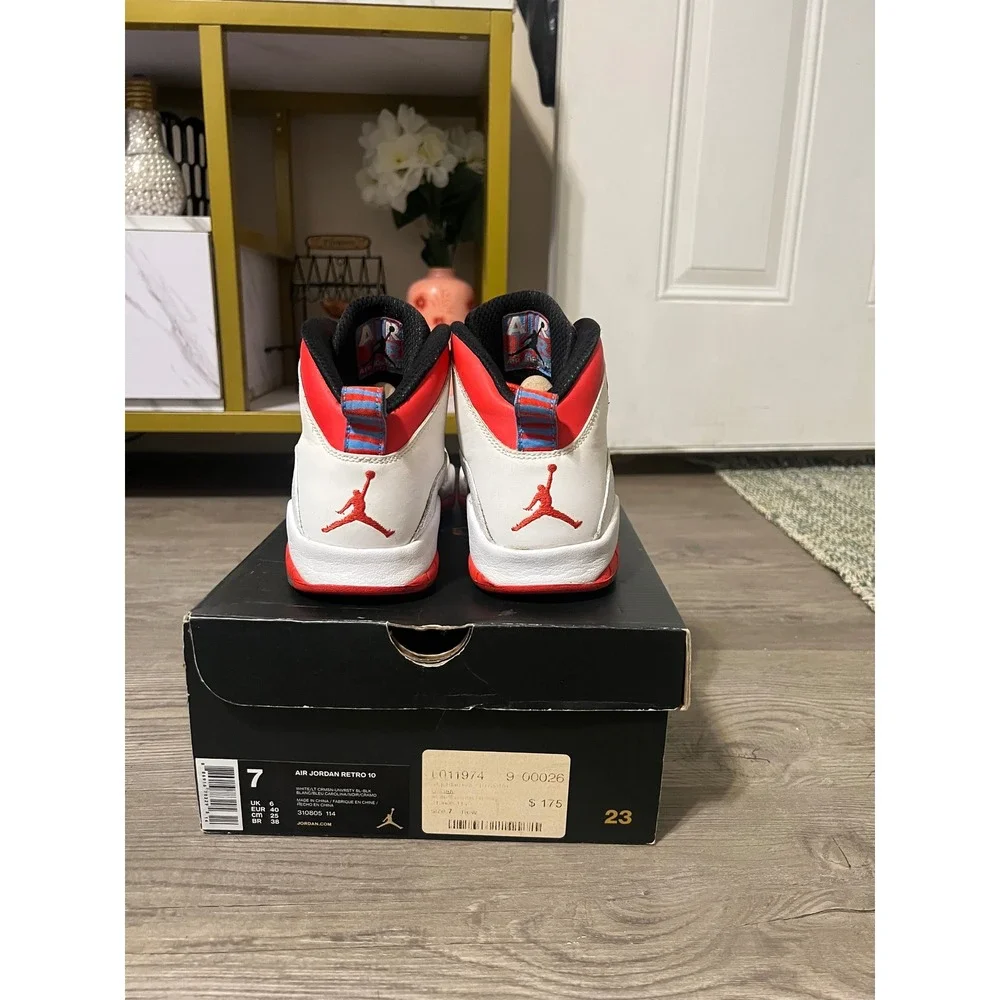 Air Jordan 10 Retro Men's City Pack Chicago 310805-114 Size 7